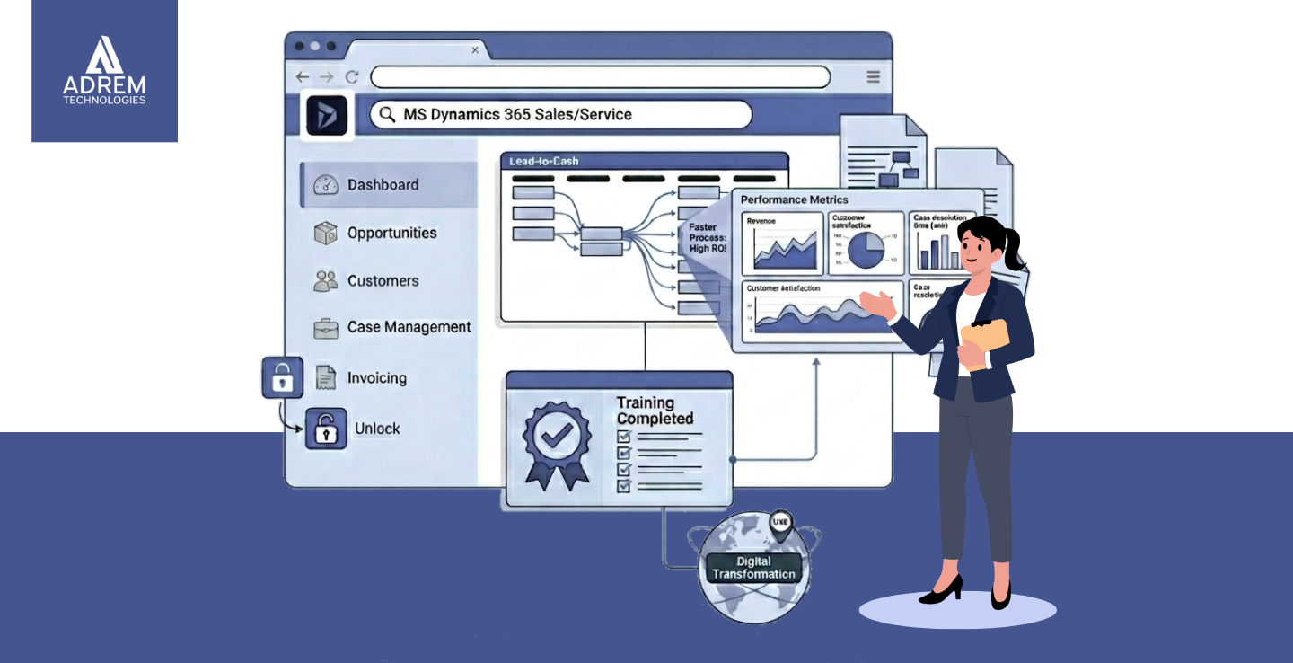 dynamics 365 training roi showing improved team productivity system adoption and digital transformation performance