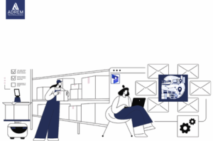 warehouse receiving flow optimization showing efficient dock operations barcode scanning and real time inventory updates