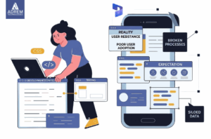 dynamics 365 implementation failure showing challenges like poor adoption data issues and misalignment in erp projects