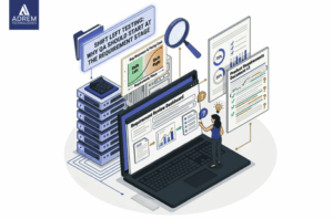 shift left testing process showing qa involvement from requirement stage improving software quality and reducing defects early